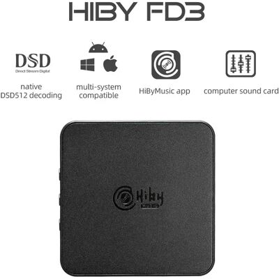 HiBy FD3 Type C USB DAC Headphone Amplifier Audio HiFi ES9038Q2M DSD512 MQA 2.5 3.5 4 Jack Earphone For Win10 Android iOS Mac PC HiBy FD3 Type C USB DAC Headphone Amplifier Audio HiFi ES9038Q2M DSD512 MQA 2.5 3.5 4 Jack Earphone For Win10 Android iOS Mac PC