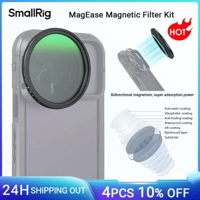 SmallRig 52mm Magnetic Variable ND Filter ND2-ND32 (1-5 Stops) Adjustable Neutral Density Filter for Phone -4215 SmallRig 52mm Magnetic Variable ND Filter ND2-ND32 (1-5 Stops) Adjustable Neutral Density Filter for Phone -4215