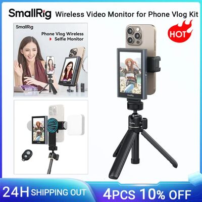 SmallRig Wireless Video Selfie Monitor Screen, Phone Vlog Kit for iPhone 17 Sync Rear Camera w/Magnetic Phone Holder Clip Remote SmallRig Wireless Video Selfie Monitor Screen, Phone Vlog Kit for iPhone 17 Sync Rear Camera w/Magnetic Phone Holder Clip Remote