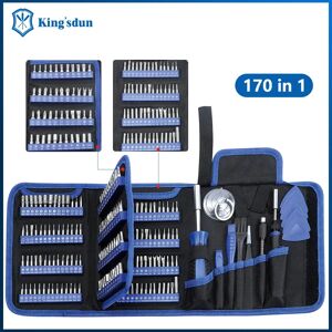 KING'SDUN 170 in 1 Precision Screwdriver Set Magnetic Bits Mine Small Portable Hand Tool Kits for Xiaomi Mobile Cell Phone PC Watch Repair KING'SDUN 170 in 1 Precision Screwdriver Set Magnetic Bits Mine Small Portable Hand Tool Kits for Xiaomi Mobile Cell Phone PC Watch Repair