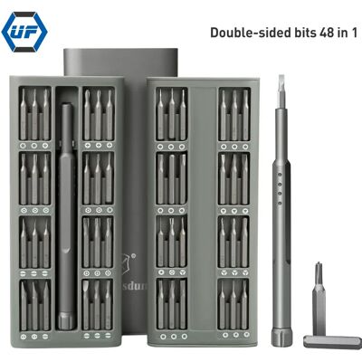 KING'SDUN Precision Screwdriver Set 48/31 in 1 Magnetic Bit Mine Small Portable Hand Tool Kit for Xiaomi Mobile Cell Phone PC Watch Repair KING'SDUN Precision Screwdriver Set 48/31 in 1 Magnetic Bit Mine Small Portable Hand Tool Kit for Xiaomi Mobile Cell Phone PC Watch Repair