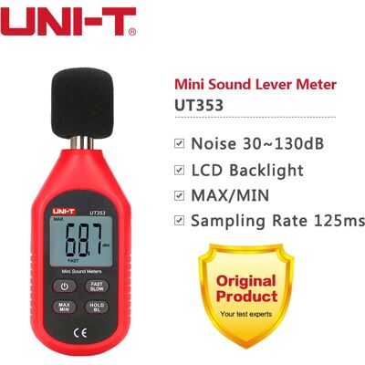 UNI-T UT353 Digital Sound Level Meter UT353BT Noisemeter 30-130dB Decibel Tester Noise Audio Detector Bluetooth UNI-T UT353 Digital Sound Level Meter UT353BT Noisemeter 30-130dB Decibel Tester Noise Audio Detector Bluetooth