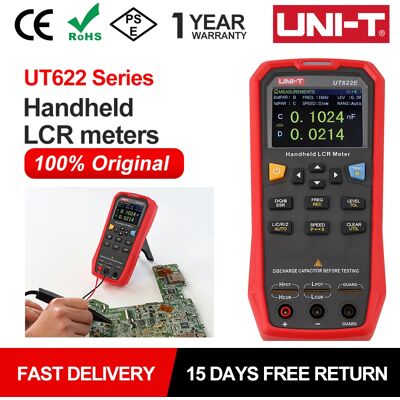 UNI-T UT622A UT622C UT622E High-precision LCR Meter Industrial Handheld Resistance Capacitance Tester UNI-T UT622A UT622C UT622E High-precision LCR Meter Industrial Handheld Resistance Capacitance Tester