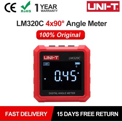 UNI-T Digital Inclinometer LM320C Electronic Level Gauge Magnetic Protractor Angle Finder Goniometro Angle Meter For Home UNI-T Digital Inclinometer LM320C Electronic Level Gauge Magnetic Protractor Angle Finder Goniometro Angle Meter For Home
