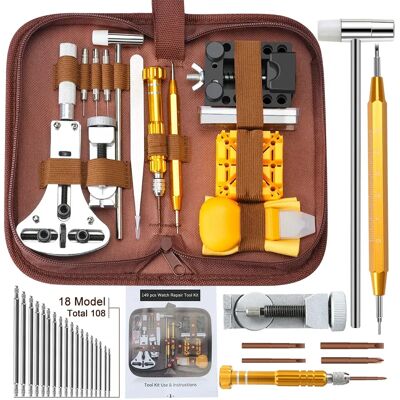 E·DURABLE 149 in 1 Watch Repair Tool Kit Hand Screwdriver Set Wireless Cordless Remover Case Opener Professional for Cell Phone Mobile PC E·DURABLE 149 in 1 Watch Repair Tool Kit Hand Screwdriver Set Wireless Cordless Remover Case Opener Professional for Cell Phone Mobile PC