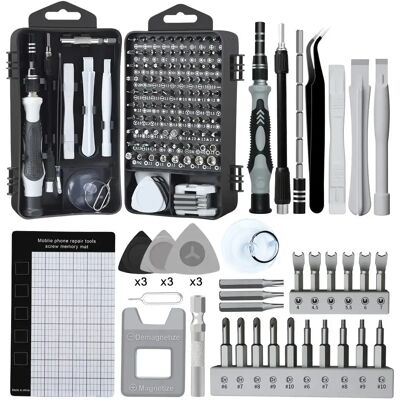 E·DURABLE 138 in 1 Precision Screwdriver Set Hand Tool Kit Magnetic Bits Mine Small Portable for Xiaomi Mobile Cell Phone PC Watch Repair E·DURABLE 138 in 1 Precision Screwdriver Set Hand Tool Kit Magnetic Bits Mine Small Portable for Xiaomi Mobile Cell Phone PC Watch Repair