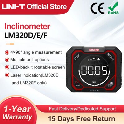 UNI-T Angle Meter LM320F LM320D Electronic Level Magnetic Inclinometer Digital Protractor LM320C Angle Finder Bevel Box UNI-T Angle Meter LM320F LM320D Electronic Level Magnetic Inclinometer Digital Protractor LM320C Angle Finder Bevel Box