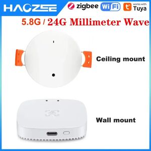 Haozee Tuya WiFi /Zigbee Human Presence Detector Smart Human Body PIR Sensor Radar Detector Microwave Motion Sensors Haozee Tuya WiFi /Zigbee Human Presence Detector Smart Human Body PIR Sensor Radar Detector Microwave Motion Sensors