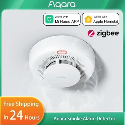 Aqara Smoke Detector Sensor Natural Gas Detector Zigbee 3.0 Fire Alarm Monitor Sound Alert Home Assistant APP Work with Homekit Aqara Smoke Detector Sensor Natural Gas Detector Zigbee 3.0 Fire Alarm Monitor Sound Alert Home Assistant APP Work with Homekit