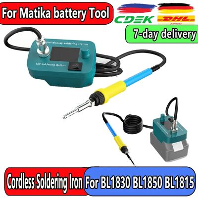 GAMROMBO Cordless Soldering Iron Station Tool for Makita 18V LXT Battery Portable Electric 60W Soldering Iron Kit BL1850 BL1860 BL1830 GAMROMBO Cordless Soldering Iron Station Tool for Makita 18V LXT Battery Portable Electric 60W Soldering Iron Kit BL1850 BL1860 BL1830