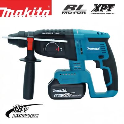 Makita DHR242 18V LXT® Li-ion Brushless Cordless Rotary Hammer Drill 26mm Concrete 4700 IPM 3-Mode Heavy Duty Professional Makita DHR242 18V LXT® Li-ion Brushless Cordless Rotary Hammer Drill 26mm Concrete 4700 IPM 3-Mode Heavy Duty Professional