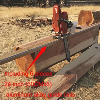 ZhengXing Chainsaw Mill Planking Vertical Cutting for All Chainsaw and 2.4m Guide Bar Lumber Cutting(chainsaw not included) ZhengXing Chainsaw Mill Planking Vertical Cutting for All Chainsaw and 2.4m Guide Bar Lumber Cutting(chainsaw not included)