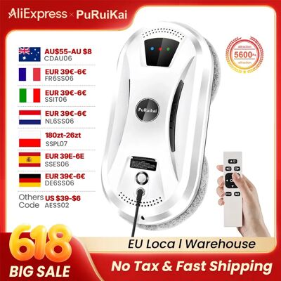 PuRuiKai Ultra Thin Robot Vacuum Cleaner Window Cleaning Robot Window Electric Glass Limpiacristales Remote Control For Home PuRuiKai Ultra Thin Robot Vacuum Cleaner Window Cleaning Robot Window Electric Glass Limpiacristales Remote Control For Home