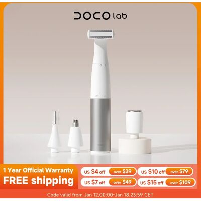 DOCO LAB DOCOLAB 4 In 1 Electric Razor Depilador Trimmer Shaver Epilator Body Hair Removal Bekini Painless Cordless Gifts For Women DOCO LAB DOCOLAB 4 In 1 Electric Razor Depilador Trimmer Shaver Epilator Body Hair Removal Bekini Painless Cordless Gifts For Women