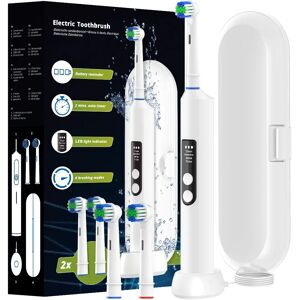 NONE Smart Rotating Wireless Charging Electric Toothbrush, 4 Modes Rechargeable Rotary Toothbrush Compatible with Oral B Brush Heads NONE Smart Rotating Wireless Charging Electric Toothbrush, 4 Modes Rechargeable Rotary Toothbrush Compatible with Oral B Brush Heads