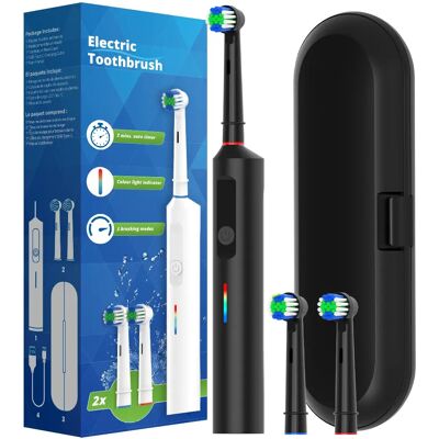 NONE Intelligent Rotating Electric Toothbrush, Rechargeable Rotary Toothbrush Compatible with Oral B Replacement Electric Brush Heads NONE Intelligent Rotating Electric Toothbrush, Rechargeable Rotary Toothbrush Compatible with Oral B Replacement Electric Brush Heads