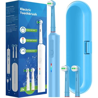 NONE Intelligent Rotary Electric Toothbrush, Rechargeable Rotating Toothbrushes Compatible with Oral B Replacement Toothbrush Heads NONE Intelligent Rotary Electric Toothbrush, Rechargeable Rotating Toothbrushes Compatible with Oral B Replacement Toothbrush Heads