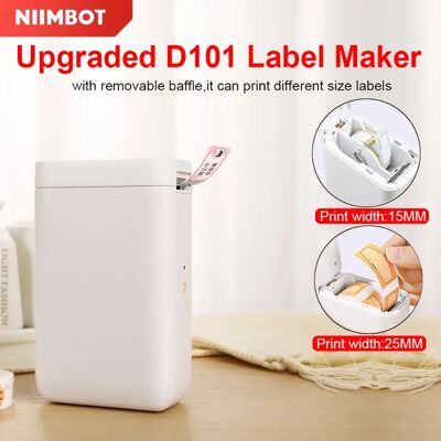 Niimbot D101 Thermal Label Printer Wireless Pocket Barcode Maker Inkless 10-25mm Width Mobile Sticker Printer for Office Home Niimbot D101 Thermal Label Printer Wireless Pocket Barcode Maker Inkless 10-25mm Width Mobile Sticker Printer for Office Home