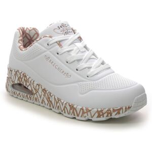 Skechers Uno Loving Love WTRG White Rose gold Womens trainers 155506 in a Plain Man-made in Size 3 Skechers Uno Loving Love WTRG White Rose gold Womens trainers 155506 in a Plain Man-made in Size 3