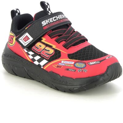 Skechers Skech Tracks Bungee BKRD Black Red Kids trainers 402303N in a Plain Man-made in Size 24 Skechers Skech Tracks Bungee BKRD Black Red Kids trainers 402303N in a Plain Man-made in Size 24