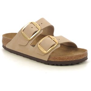 Birkenstock Arizona Big Buckle Sand Womens Slide Sandals 102395750 in a Plain Nubuck Leather in Size 40 Birkenstock Arizona Big Buckle Sand Womens Slide Sandals 102395750 in a Plain Nubuck Leather in Size 40