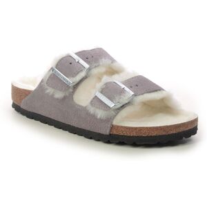 Birkenstock Arizona Fur W Purple Womens slipper mules 102806294 in a Plain Suede Leather in Size 39 Birkenstock Arizona Fur W Purple Womens slipper mules 102806294 in a Plain Suede Leather in Size 39