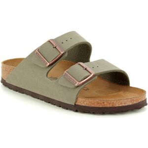Birkenstock Arizona Ladies Stone Womens Slide Sandals 15121313 in a Plain Man-made in Size 36 Birkenstock Arizona Ladies Stone Womens Slide Sandals 15121313 in a Plain Man-made in Size 36