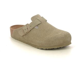 Birkenstock Boston W Khaki Womens slipper mules 102578890 in a Plain Suede in Size 35 Birkenstock Boston W Khaki Womens slipper mules 102578890 in a Plain Suede in Size 35