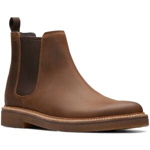 Clarks Clarkdale Easy Brown waxy leather Mens Chelsea Boots 7353-27G in a Plain Leather in Size 8.5 Clarks Clarkdale Easy Brown waxy leather Mens Chelsea Boots 7353-27G in a Plain Leather in Size 8.5