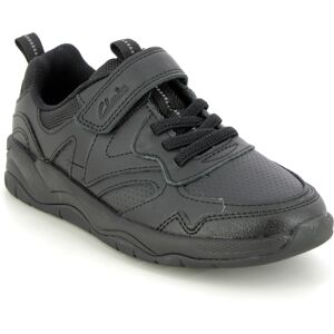 Clarks Clowder Sprint O Black leather Kids Boys Shoes 6617-06F in a Plain Leather in Size 13 Clarks Clowder Sprint O Black leather Kids Boys Shoes 6617-06F in a Plain Leather in Size 13