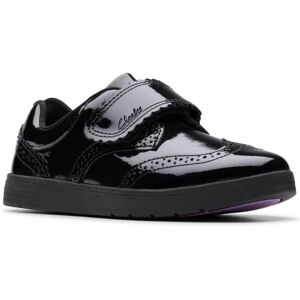 Clarks Disco Skip 1v Black patent Kids girls school shoes 8500-36F in a Plain Coated Leather in Size 11 Clarks Disco Skip 1v Black patent Kids girls school shoes 8500-36F in a Plain Coated Leather in Size 11