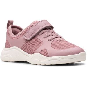 Clarks Feather Ath K Pink Kids toddler girls trainers 8154-26F in a Plain Textile in Size 8.5 Clarks Feather Ath K Pink Kids toddler girls trainers 8154-26F in a Plain Textile in Size 8.5