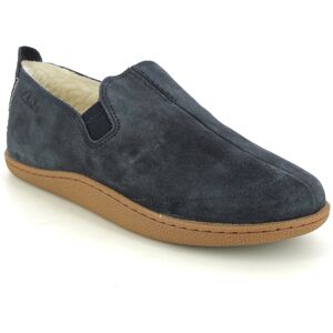 Clarks Home Moccasin Cheer Navy suede Mens slippers 6424-87G in a Plain Suede Leather in Size 12 Clarks Home Moccasin Cheer Navy suede Mens slippers 6424-87G in a Plain Suede Leather in Size 12