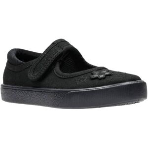 Clarks Hopper Go Gymie Black Kids girls trainers 1964-96F in a Plain Textile in Size 9 Clarks Hopper Go Gymie Black Kids girls trainers 1964-96F in a Plain Textile in Size 9