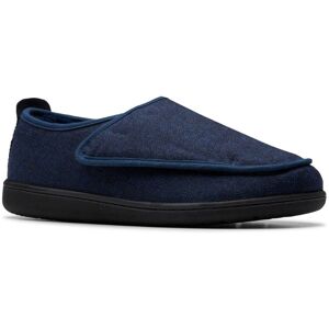Clarks King Riptape Navy Mens slippers 8478-57G in a Plain Textile in Size 7 Clarks King Riptape Navy Mens slippers 8478-57G in a Plain Textile in Size 7