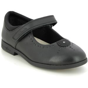 Clarks Magic Step Mj K Black leather Kids girls school shoes 6970-86F in a Plain Leather in Size 9 Clarks Magic Step Mj K Black leather Kids girls school shoes 6970-86F in a Plain Leather in Size 9