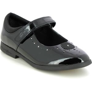 Clarks Magic Step Mj O Black patent Kids girls school shoes 6970-46F in a Plain Leather in Size 2.5 Clarks Magic Step Mj O Black patent Kids girls school shoes 6970-46F in a Plain Leather in Size 2.5