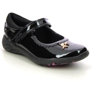 Clarks Relda Sea K Mary Jane Black patent Kids girls school shoes 7224-16F in a Plain Leather in Size 9 Clarks Relda Sea K Mary Jane Black patent Kids girls school shoes 7224-16F in a Plain Leather in Size 9