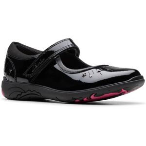 Clarks Relda Wish Mj Black patent Kids girls school shoes 8216-35E in a Plain Coated Leather in Size 12.5 Clarks Relda Wish Mj Black patent Kids girls school shoes 8216-35E in a Plain Coated Leather in Size 12.5