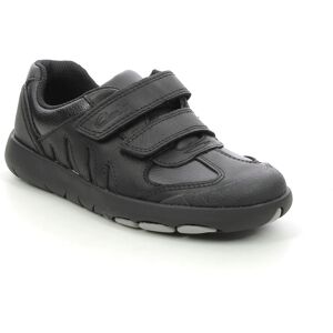 Clarks Rex Stride K Black leather Kids Boys Shoes 6269-86F in a Plain Leather in Size 13 Clarks Rex Stride K Black leather Kids Boys Shoes 6269-86F in a Plain Leather in Size 13