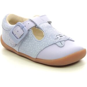 Clarks Roamer Cub T Lilac Kids girls first and baby shoes 7230-97G in a Plain Leather in Size 4 Clarks Roamer Cub T Lilac Kids girls first and baby shoes 7230-97G in a Plain Leather in Size 4