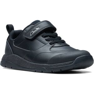 Clarks Steggy Stride K Black leather Kids Boys Shoes 7514-06F in a Plain Leather in Size 13 Clarks Steggy Stride K Black leather Kids Boys Shoes 7514-06F in a Plain Leather in Size 13