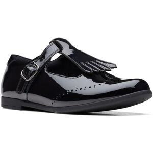 Clarks Scala Teen Y Black patent Kids girls school shoes 6929-16F in a Plain Leather in Size 3.5 Clarks Scala Teen Y Black patent Kids girls school shoes 6929-16F in a Plain Leather in Size 3.5