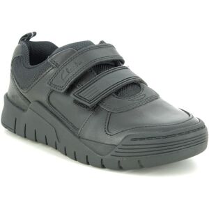 Clarks Scooterspeed K Black leather Kids Boys Shoes 5235-46F in a Plain Leather in Size 10 Clarks Scooterspeed K Black leather Kids Boys Shoes 5235-46F in a Plain Leather in Size 10