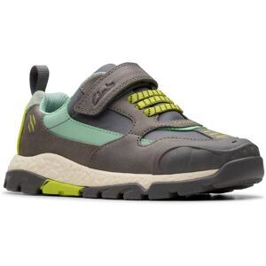 Clarks Steggy 2 Park K Grey leather Kids Boys Casual Shoes 8097-96F in a Plain Leather in Size 9.5 Clarks Steggy 2 Park K Grey leather Kids Boys Casual Shoes 8097-96F in a Plain Leather in Size 9.5