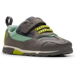 Clarks Steggy 2 Park T Grey leather Kids Boys Toddler Shoes 8098-06F in a Plain Leather in Size 6.5 Clarks Steggy 2 Park T Grey leather Kids Boys Toddler Shoes 8098-06F in a Plain Leather in Size 6.5