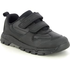 Clarks Steggy Pace 2v Black leather Kids Boys Casual Shoes 7828-96F in a Plain Leather in Size 13.5 Clarks Steggy Pace 2v Black leather Kids Boys Casual Shoes 7828-96F in a Plain Leather in Size 13.5