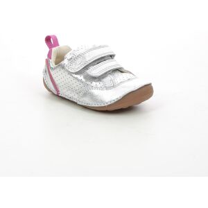 Clarks Tiny Sky T Silver Kids girls first and baby shoes 6238-87G in a Plain Leather in Size 3.5 Clarks Tiny Sky T Silver Kids girls first and baby shoes 6238-87G in a Plain Leather in Size 3.5