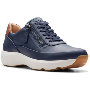 Clarks Tivoli Zip Navy Leather Womens lacing shoes 7664-95E in a Plain Leather in Size 4.5 Clarks Tivoli Zip Navy Leather Womens lacing shoes 7664-95E in a Plain Leather in Size 4.5