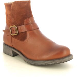 Creator Prima Buckle Tan Leather Womens ankle boots IB25187-11 in a Plain Leather and Suede in Size 37 Creator Prima Buckle Tan Leather Womens ankle boots IB25187-11 in a Plain Leather and Suede in Size 37